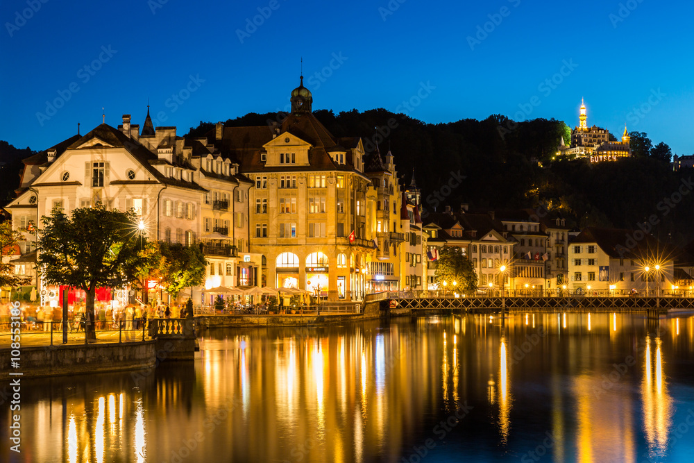 View of the city of Lucerne in Switzerland