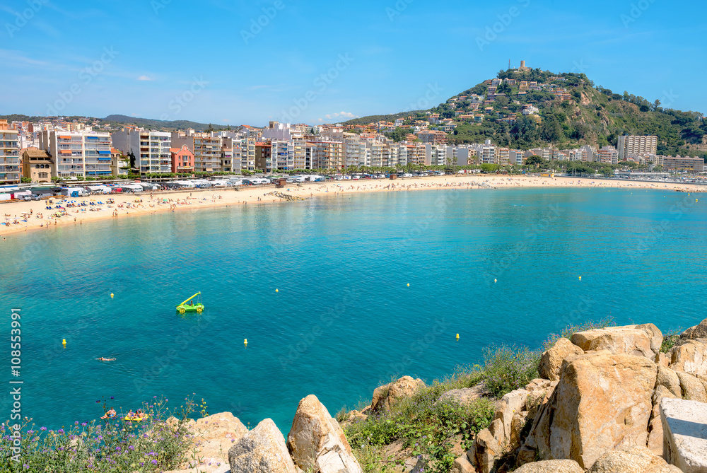  Blanes beach. Costa Brava, Catalonia, Spain
