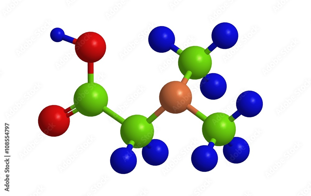 Molecular structure of Dimethylglycine (vitamin B16) Molecular structure of Dimethylglycine (vitamin B16)