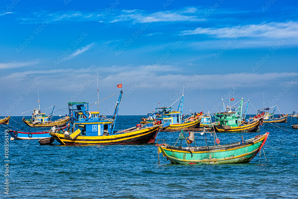 Fishing boats in Vietnam