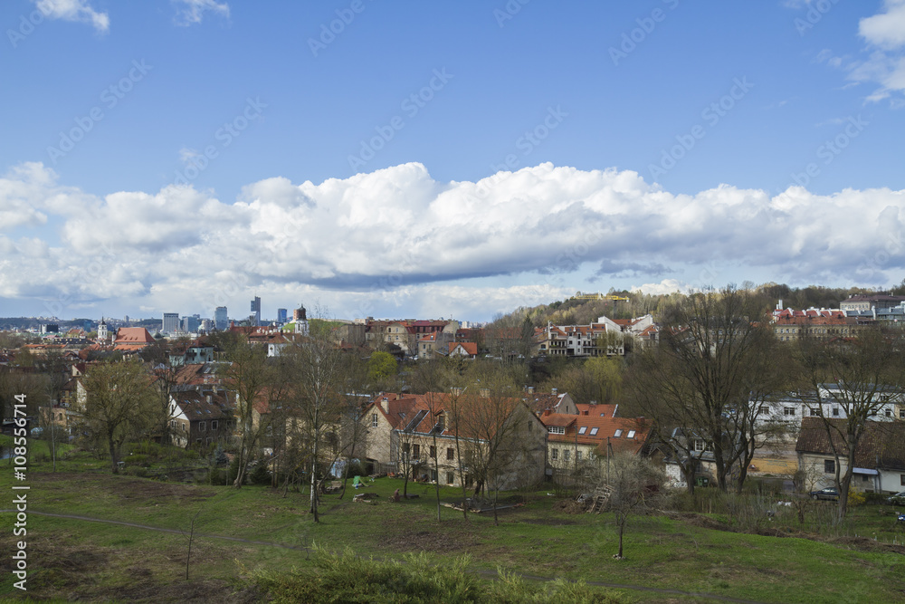 custom made wallpaper toronto digitalCity cape of Vilnius. Old town and outskirts.