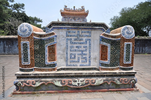 Buddhist Stone Artwork in Tu Duc Tomb Complex - Hue, Vietnam