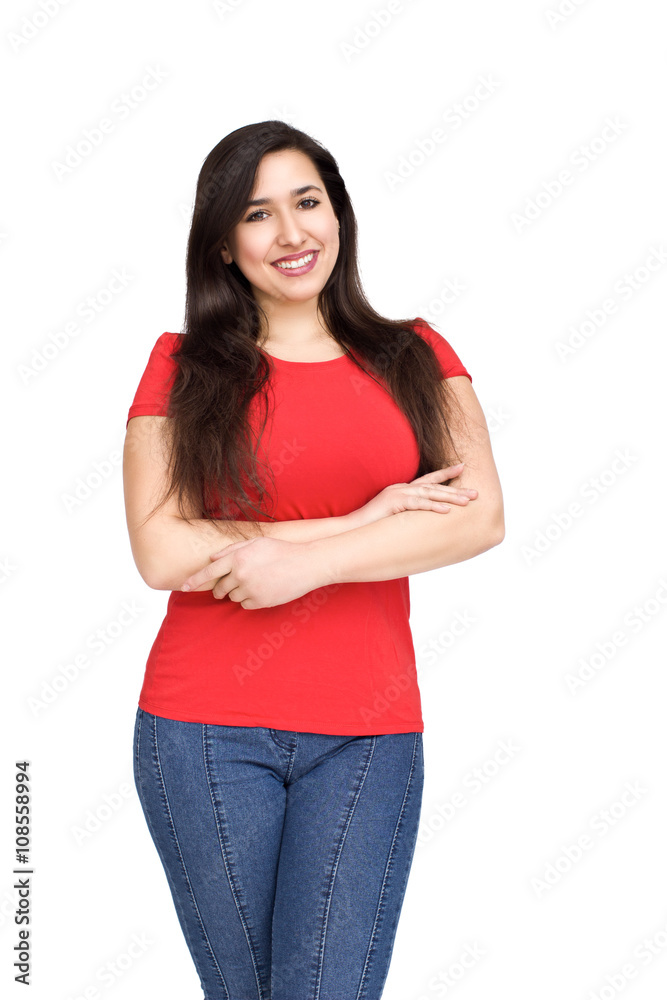 Woman in red Woman in red