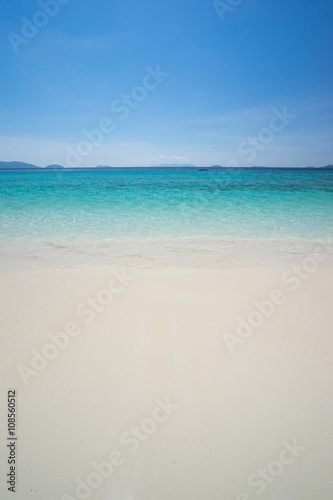 blue sea and white sand beach © ultramcu