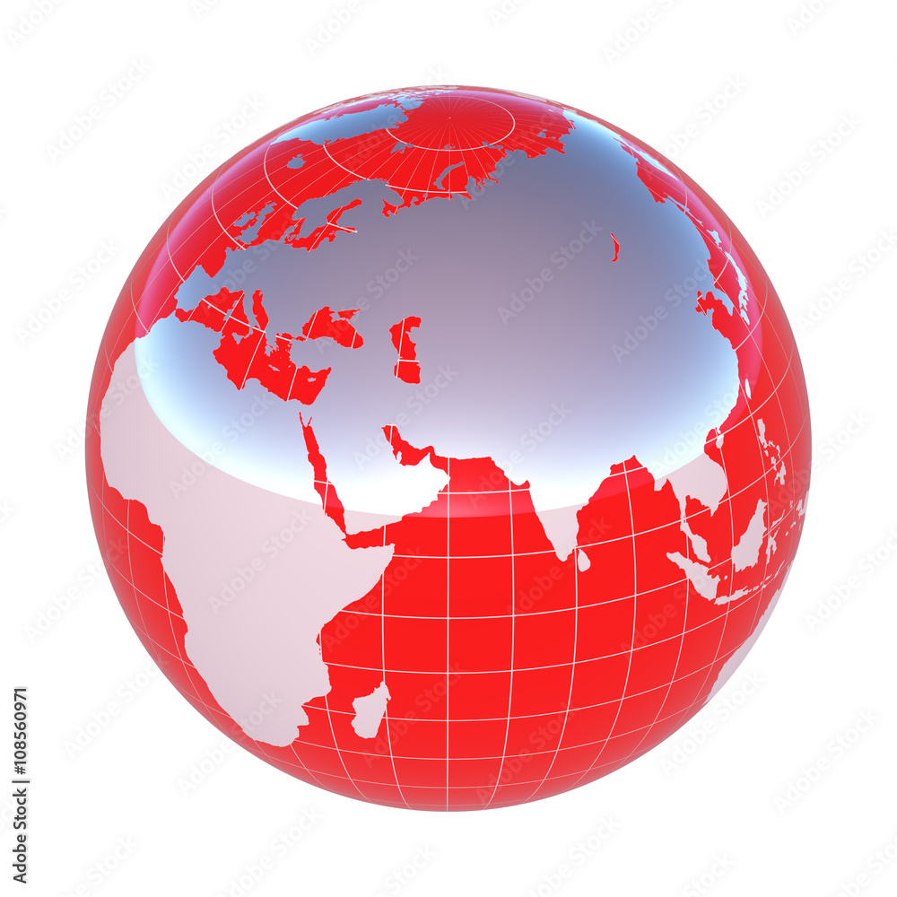 © karpov11 - Earth Grid Red East © karpov11 - Earth Grid Red East