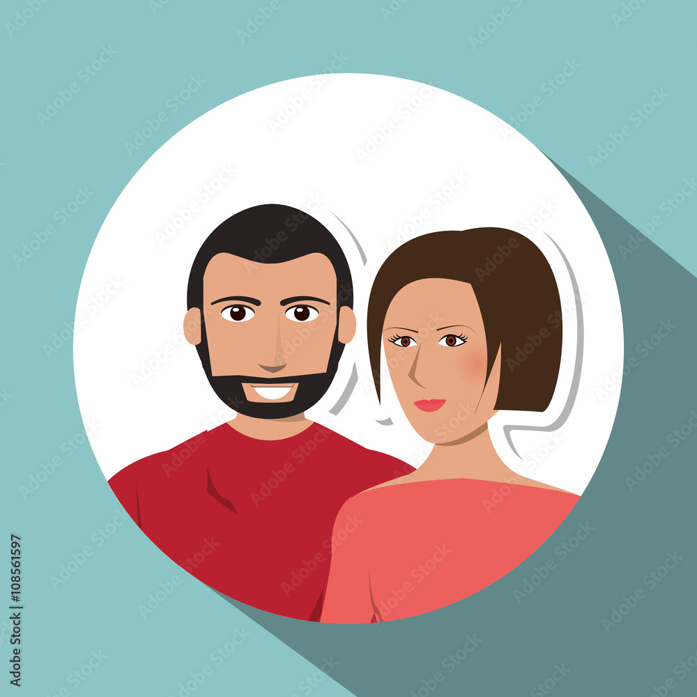 cartoon couple design , people and relationships concepts cartoon couple design , people and relationships concepts