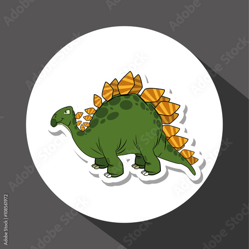 dinosaur icon design   prehistoric animal vector icon