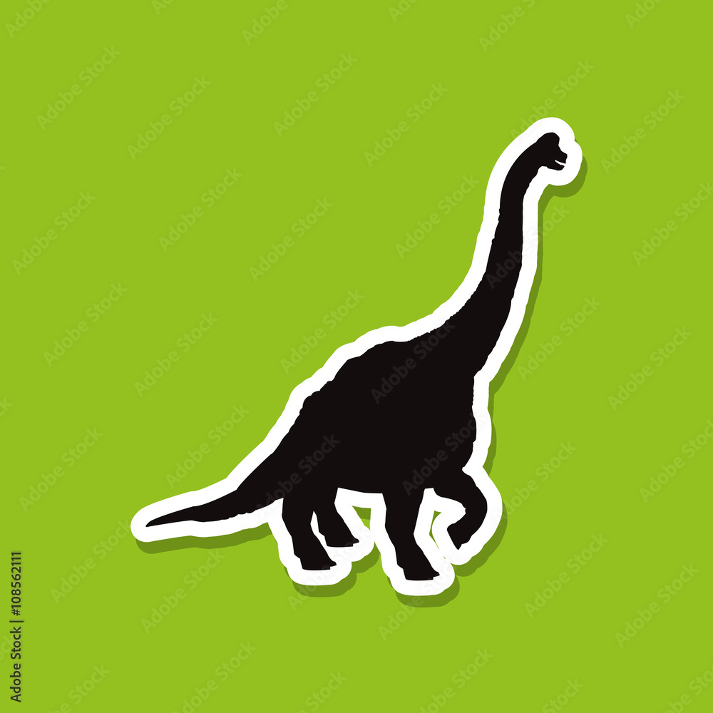 Fototapeta premium dinosaur icon design , prehistoric animal vector icon