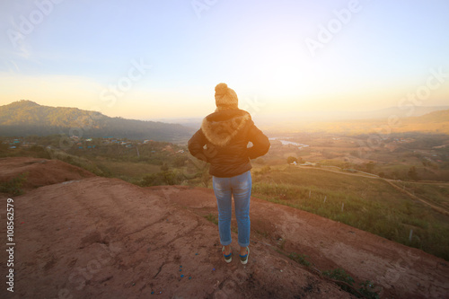 Women on the top of the mountain