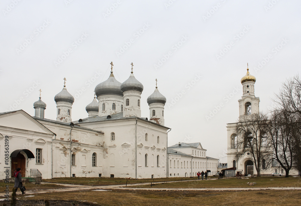 People in Yuriev Monastery.