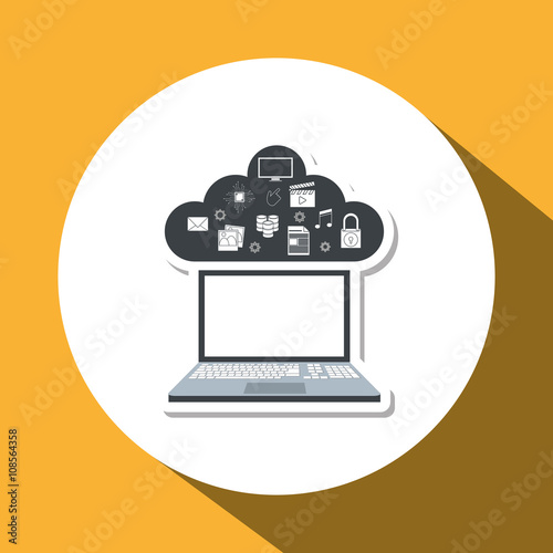 Icon of internet things design, vector illustration