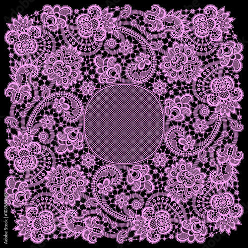 Square Lace Frame.
