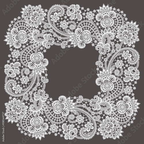 Square Lace Frame.