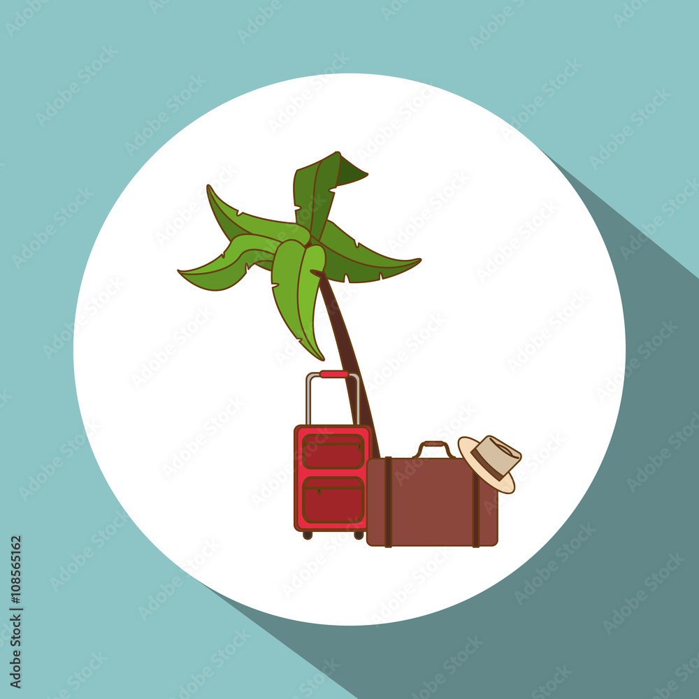 Icon of vacations design, vector illustration Icon of vacations design, vector illustration