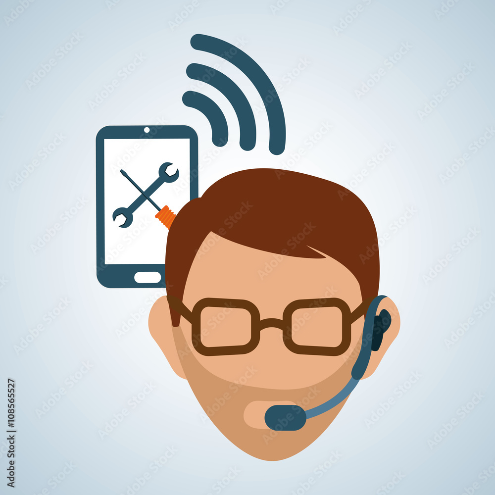 Illustration design of call center, editable vector Illustration design of call center, editable vector
