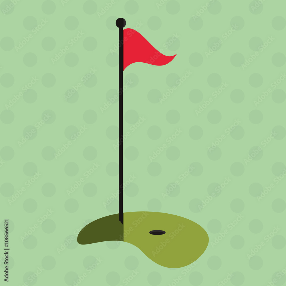 Icon of golf design, vector illustration Icon of golf design, vector illustration