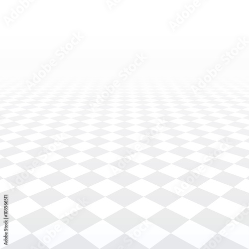 Perspective tiled floor.