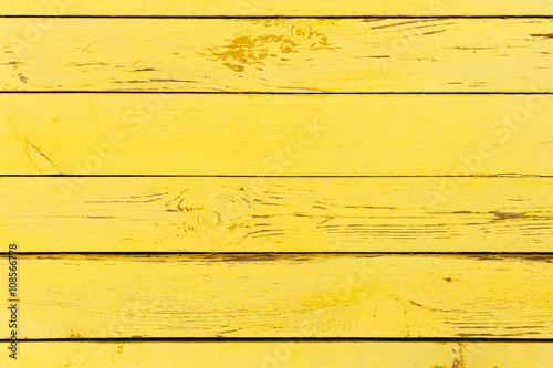 yellow wooden background made of old planks
 photo