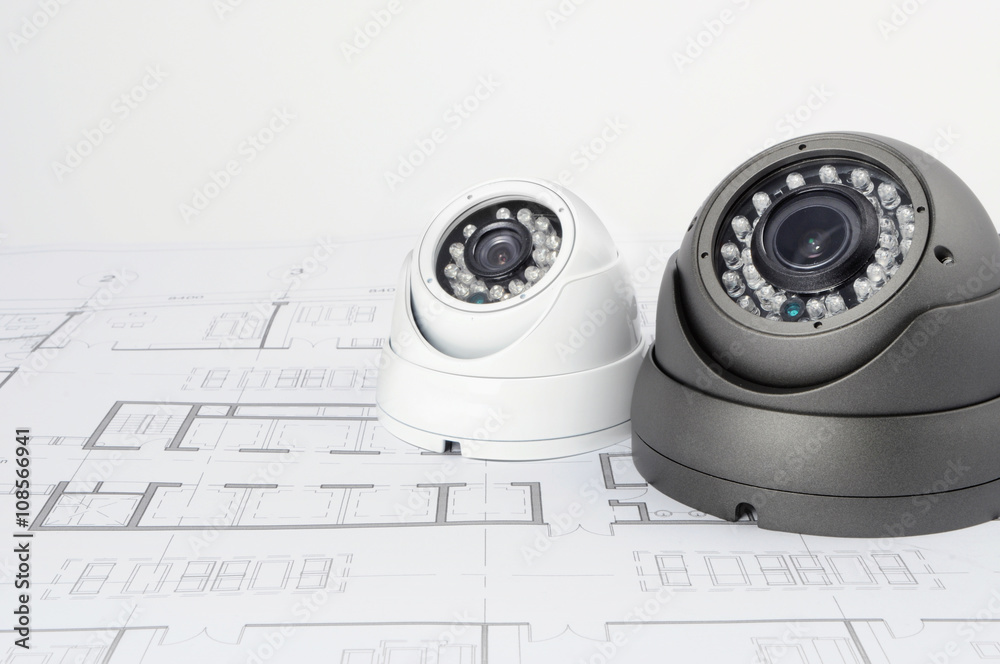 CCTV Cameras  - obrazy, fototapety, plakaty 