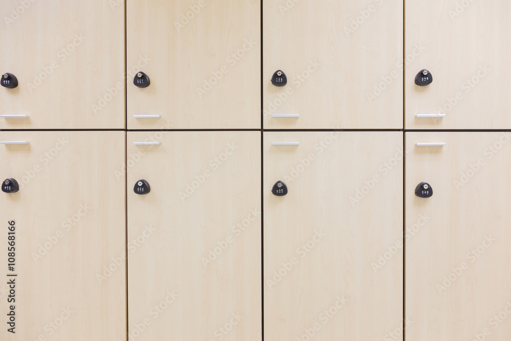 Modern wood locker Modern wood locker