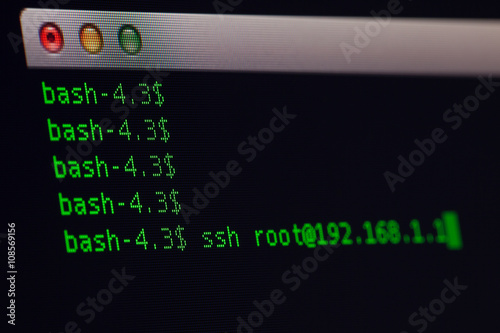 Terminal Application call ssh program photo