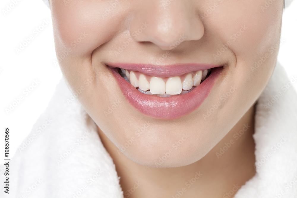 lower face of a woman