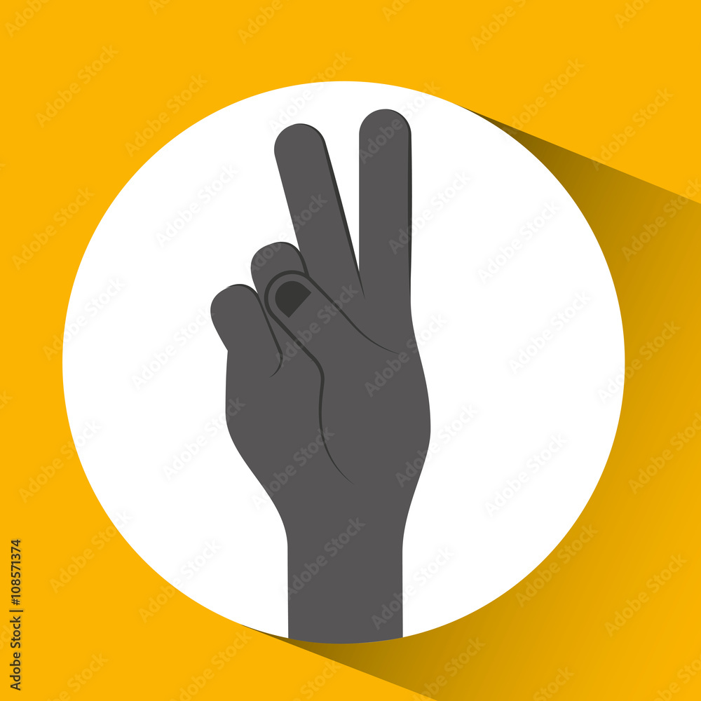 Obraz premium hand language design 