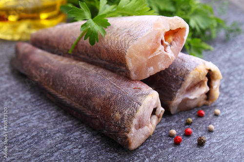 raw fish hake photo