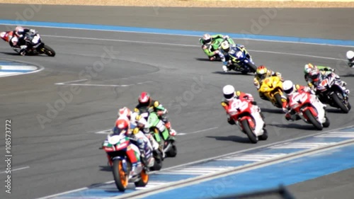Motorcycles on track