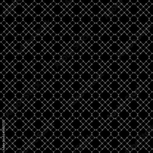 Seamless black geometric pattern.