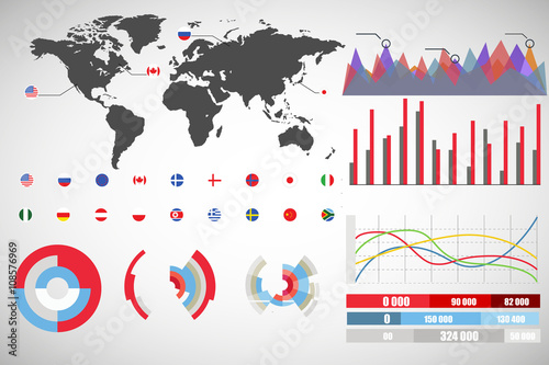 Obraz na płótnie Info graphics vector