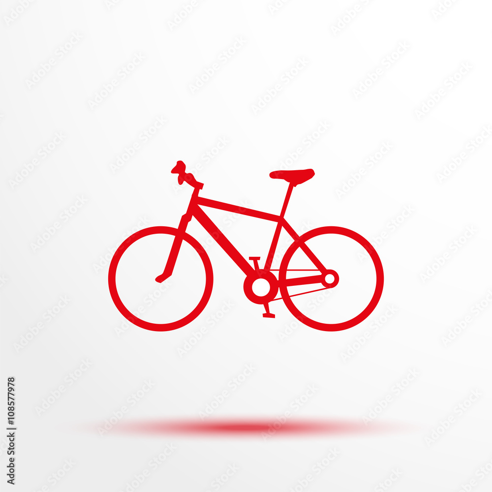 A bike. Vector icon. A bike. Vector icon.