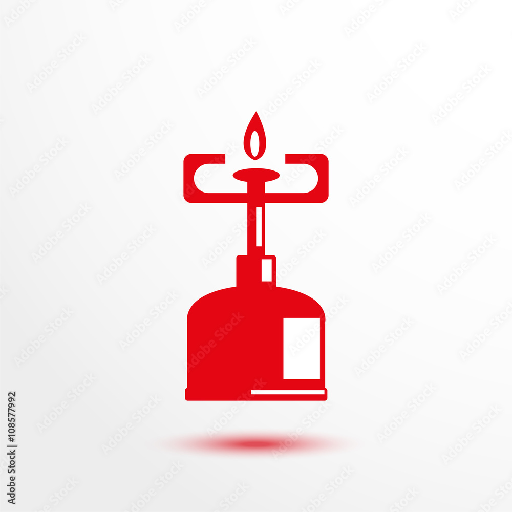 Gas-burner. Vector icon. Gas-burner. Vector icon.