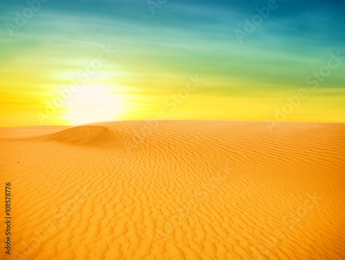 sand desert sunset