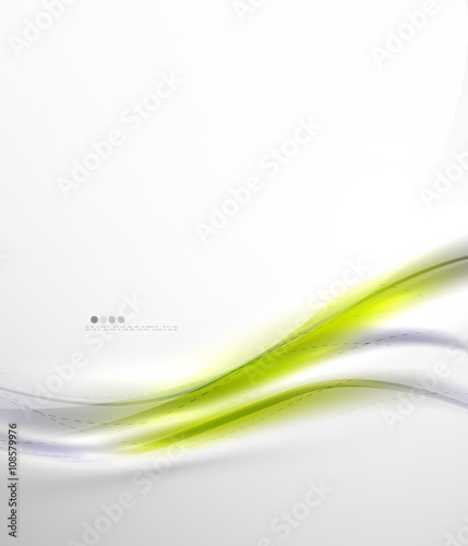Yellow wave abstract background