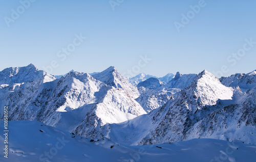 View on peaks of Stubai Alpen in Tyrol, Austria © sci