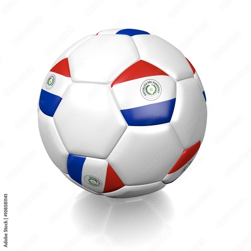 Football soccer ball with a national flag texture Football soccer ball with a national flag texture