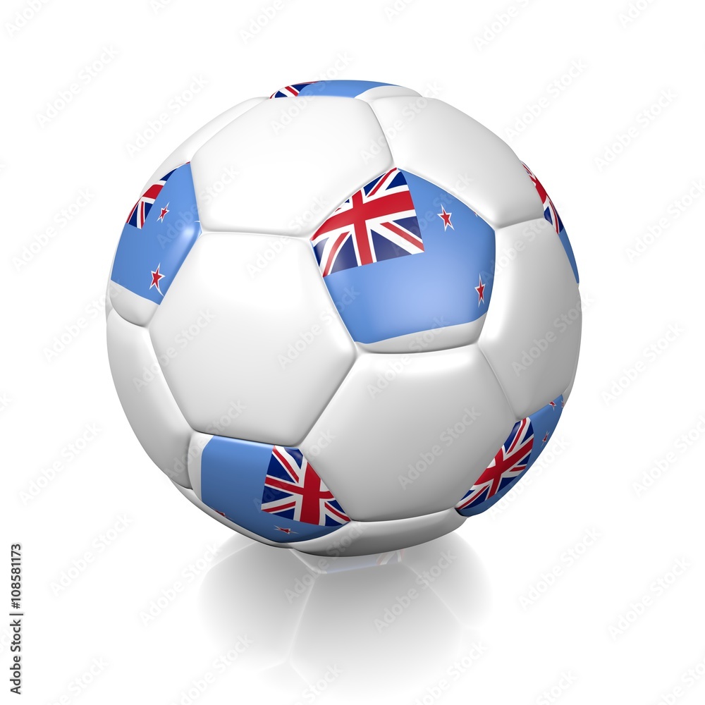 Football soccer ball with a national flag texture Football soccer ball with a national flag texture