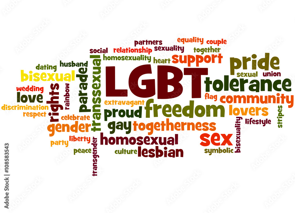 LGBT, word cloud concept 4 LGBT, word cloud concept 4