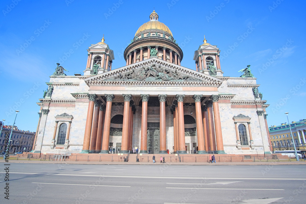 St. Petersburg, Russia - on March, 13, 2016: St. Isaac cathedral in St. Petersburg, Russia.