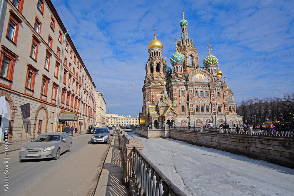 St. Petersburg, Russia - March, 13, 2016: Church of savior on Spilled Blood in St. Petersburg, Russia.