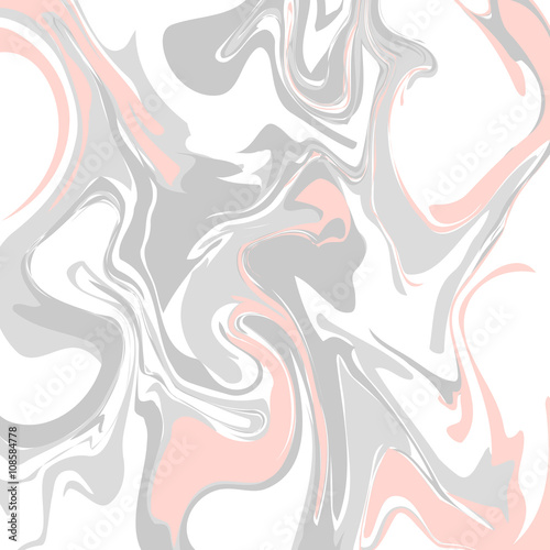 Pastel pink and grey marble floor texture tile. Light color chaotic marbled paint stains background.