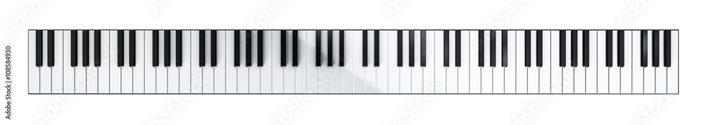 Fototapeta Piano keyboard banner