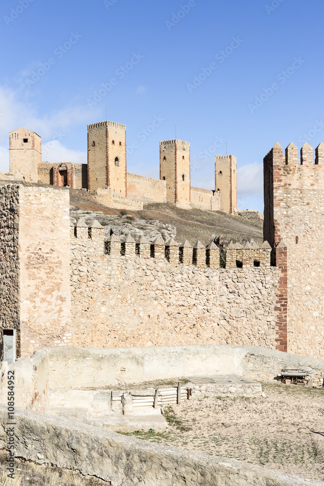 ancient castle of Molina de Aragon city, Guadalajara, Spain