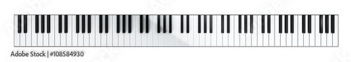 Piano keyboard banner