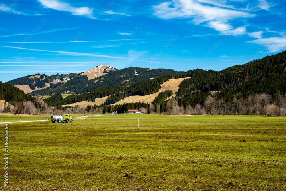 Idyllic landscape in the German Alps 