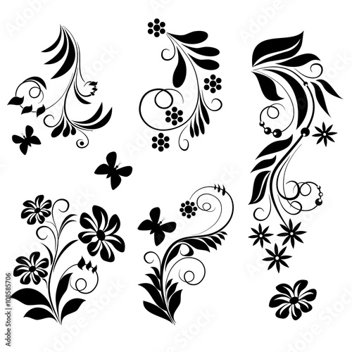 Ornamental design elements - vector