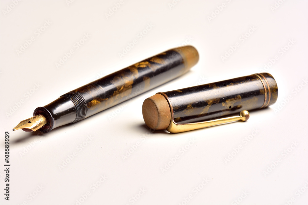 Naklejka premium elegant fountain pen
