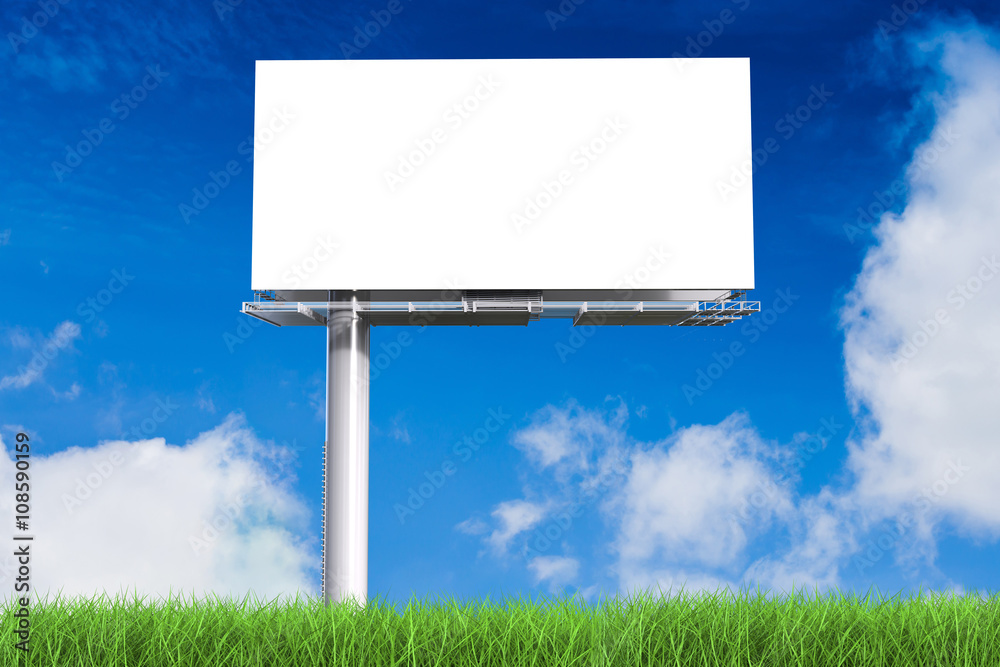 blank billboard with blue sky background blank billboard with blue sky background