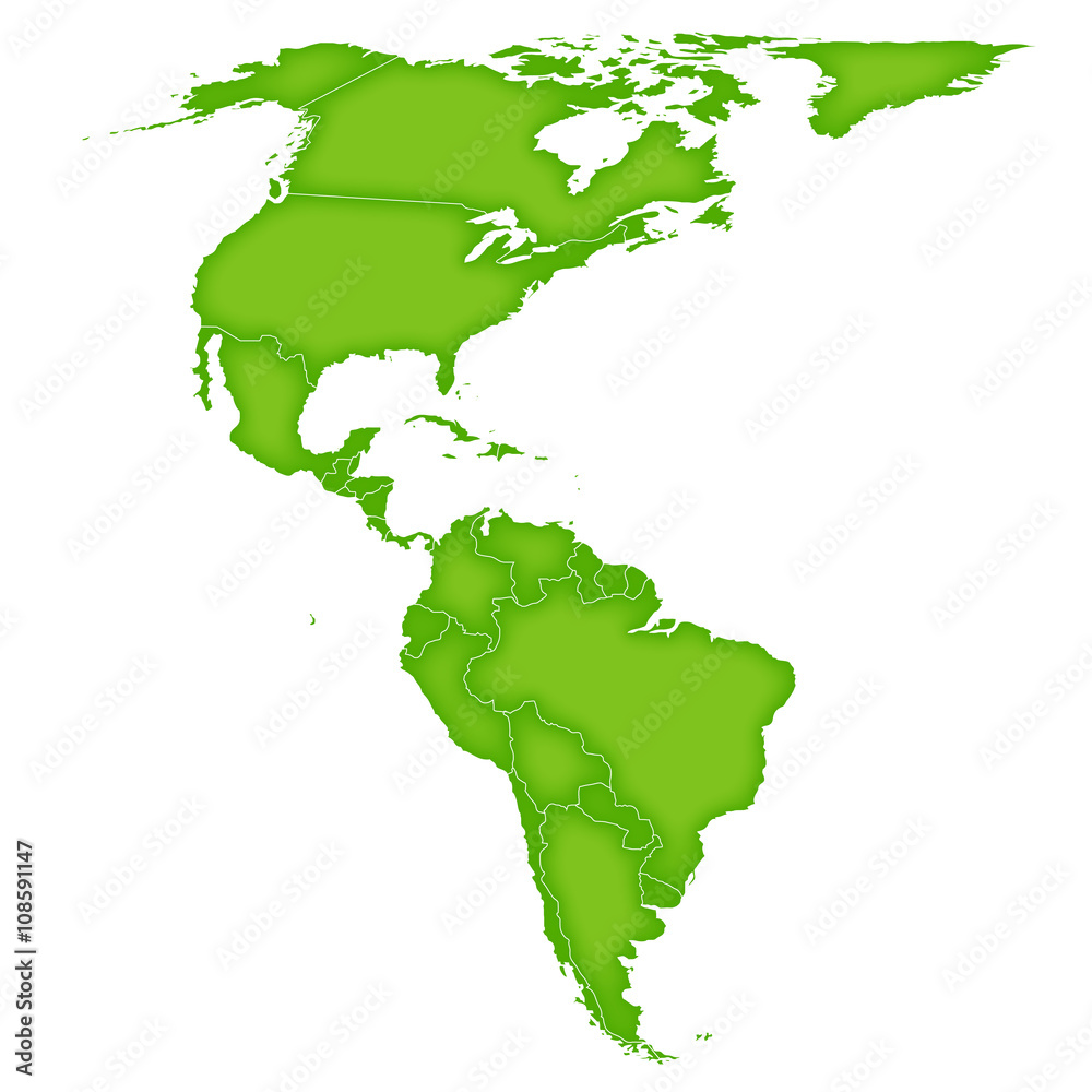 アメリカ　地図　緑　アイコン